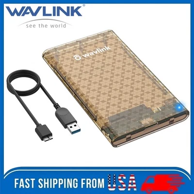 Caja de disco duro externo HDD/SSD de 2,5" USB3.0 a SATA III lector sin herramientas Foto 1 de 4