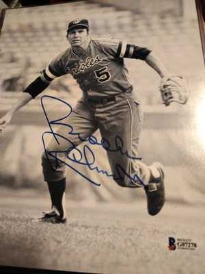 Brooks Robinson Signed 8x10 Beckett Certified - Image 1 of 4