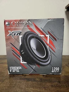 Orion XTR8SWD4 Serie XTR 1200 Watt Potenza Max 8" DVC4 Ohm Subwoofer per Auto (1) bw2 - Foto 1 di 4