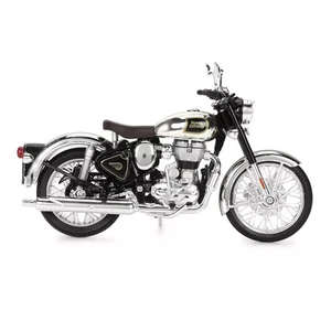 Royal Enfield Classic 350 Scale Model Chrome Black, Plastic, Metal - Picture 1 of 5