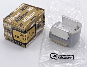 Nikon Flash Unit Coupler AS-1 Type-1 Shoe Adapter F/F2 Series Cameras Rare Box - Picture 1 of 8