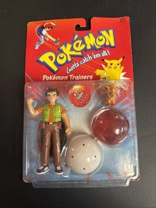 Brock and Vulpix 37 Figure Sealed New Pokemon Trainers Hasbro 1999 Pokeball - Picture 1 of 9