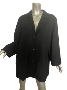 Chaqueta de lana negra para mujer Marina Rinaldi Italia talla 27 - Imagen 1 de 5