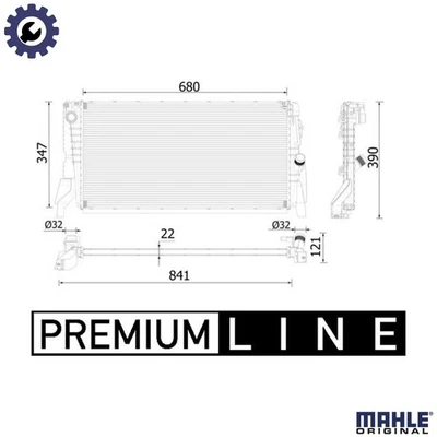 RADIATOR ENGINE COOLING CR 2318 000P FOR MINI B3615/B3815A 1.5L 3cyl - Image 1 of 4