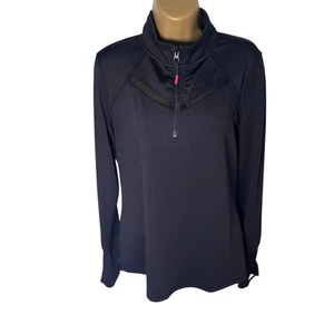 Maurices inMotion Quarter Zip Pullover Netzbesatz Gitterbündchen schwarz M - Bild 1 von 9