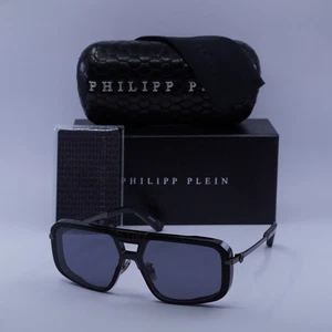 Philipp Plein SPP008M 700X Black/Grey 99-0-145 Sunglasses New Authentic - Picture 1 of 7