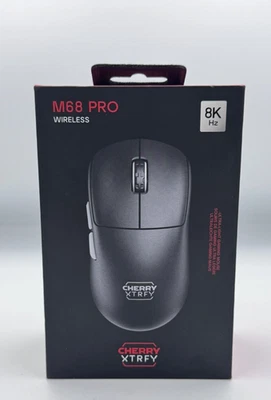 CHERRY XTRFY M68W Pro Wireless Optical Gaming Mouse - Black - Image 1 of 2