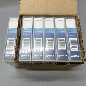 Lot of 6 Pack Quantum Ultrium 4 800 / 1600 GB Data Cartridges MR-L4MQN-01 - Picture 1 of 4