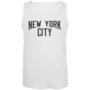 Iconic New York City White Adult Tank Top