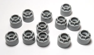 Lego-Menge 12-grau/grau, Technic Driving Ring Verlängerung, 8 Grate - Bild 1 von 1