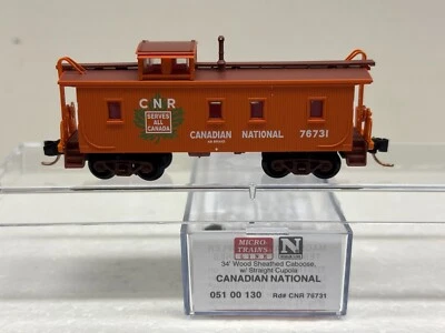 N Scale Micro Trains MTL 051 00 130 Canadian National CNR 76731 Caboose - Image 1 of 4
