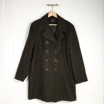 Chaquetón Stephanie Mathews Mujer Vintage Doble Pecho Forrado Solapa Lana XL Foto 1 de 4