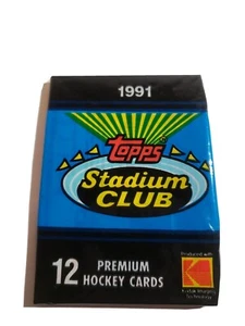 1991-92 Topps Stadium Club Premium Hockey Cards Unopened Cello Pack  - Picture 1 of 3