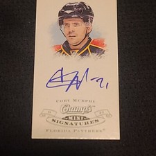 2008-09 Upper Deck Champ's Mini Signatures #CSCM Cory Murphy AUTO