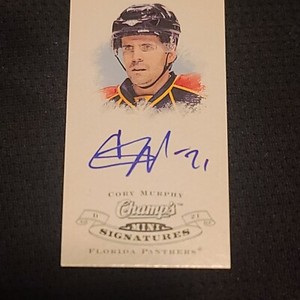 2008-09 Upper Deck Champ's Mini Signatures #CSCM Cory Murphy AUTO