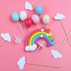 Ddshun Cake Topper Kit Birthday Cake Topper Party Supplies Rainbow Clouds Cake