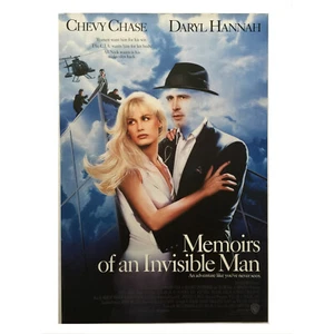 MEMOIRS OF AN INVISIBLE MAN (1991) RARE VINTAGE 27"X41" US ONE SHEET POSTER - Picture 1 of 5