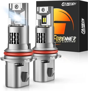 9007 Bulb, 22000LM 600% Ultra Brightness 6500K, 1:1 Same Size HB5 Fog Light with - Picture 1 of 7