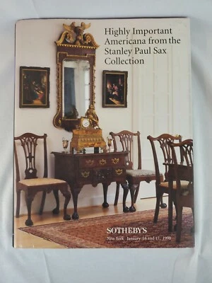 Highly Important Americana from Stanley Paul Sax Collection - Sotheby's 1998 HC  - Image 1 of 4