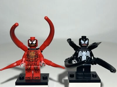 LEGO Venom And Carnage Minifigure Lot 76178 Spiderman Marvel Daily Bugle NEW - Image 1 of 4