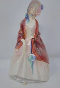 Vintage Royal Doulton Figurine Paisley Shawl HN1988 - Hand Painted 6.5” Signed - Picture 1 of 6