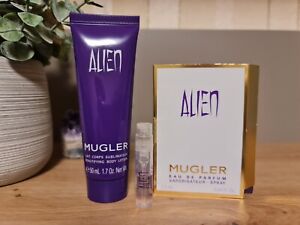 Luxusproben Alien Mugler Body Lotion & Parfum Probe Set