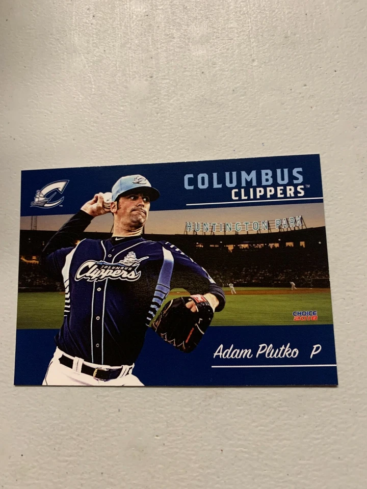 Adam Plutko 2018 Columbus Clippers Team Card - Image 1 of 1