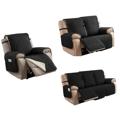 Waterproof Recliner Chair Slipcover 1 2 3 Seat Couch Throw Mat Sofa Slip Covers - Image 1 of 4