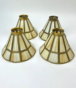 Vintage Tiffany Style Stained Glass Ceiling Fan Chandelier Sconce Light Shade- 4 - Picture 1 of 6