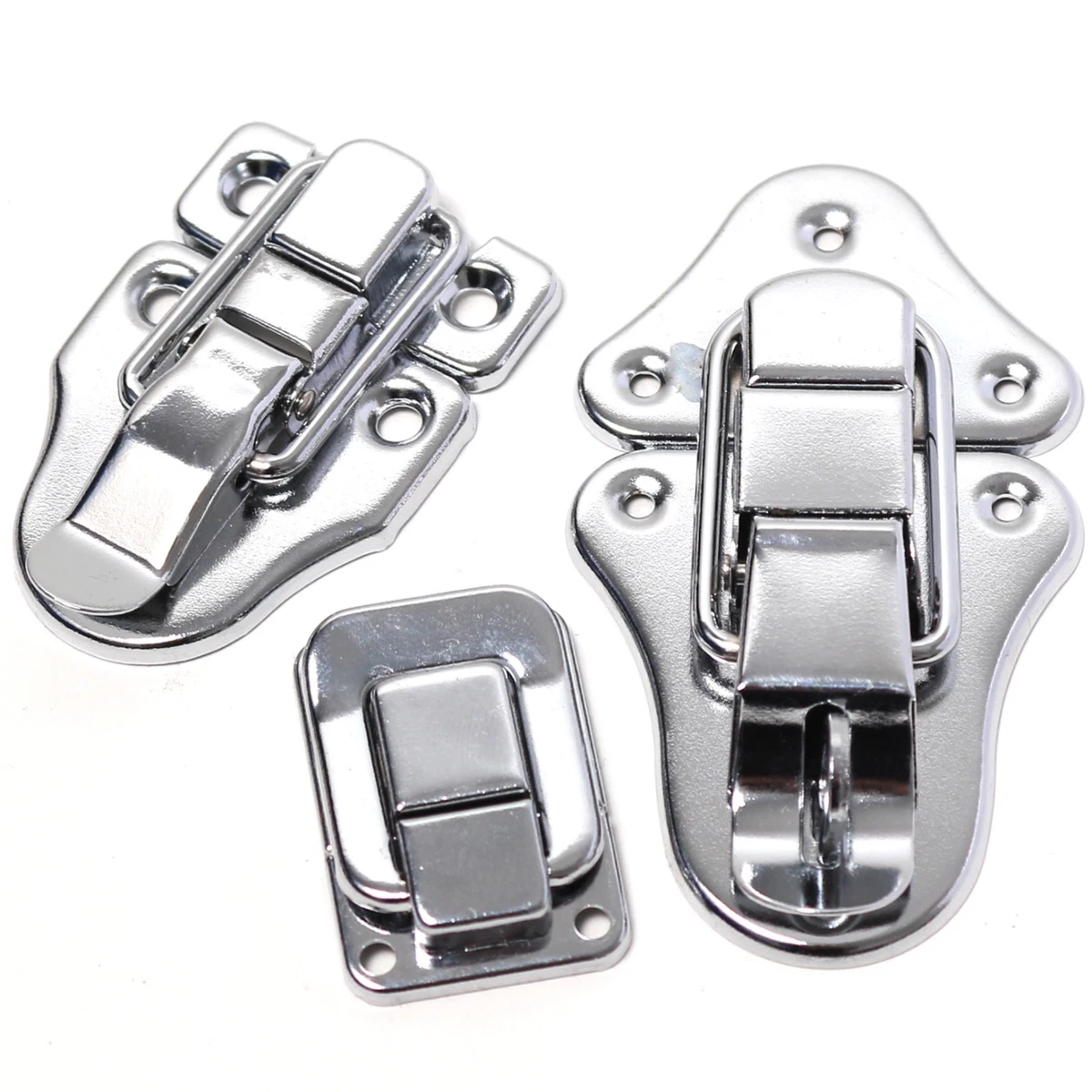 Locking Chest Uxcell Suitcase Boxes Case Locking Clasp Toggle Catch Latch W 2 Keys Hardware Hasps - Foto 2