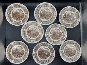 8-VTG Alfred Meakin Bread Plates Fair Winds Original USS Constitution 7" (#486) - Picture 1 of 5