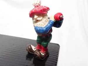 Ganz Golfing Santa Golfer Figurine Christmas 4” tall - Picture 1 of 4