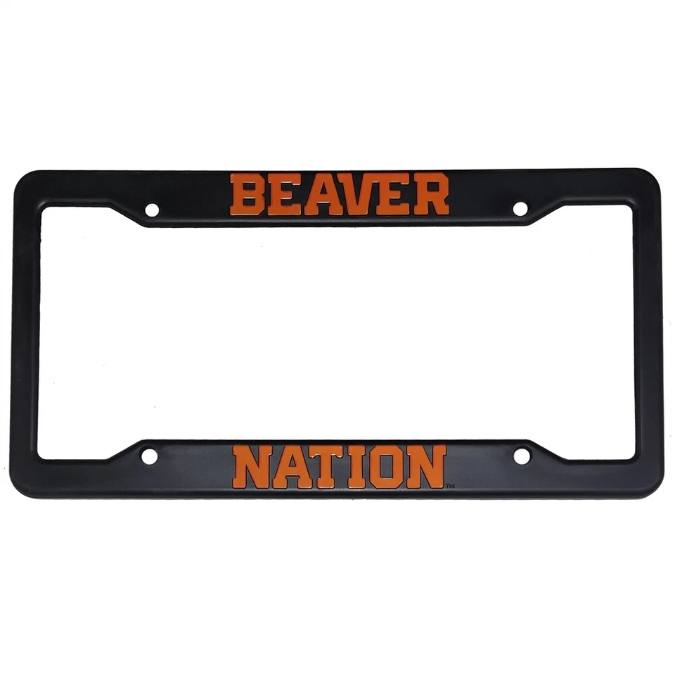 Oregon State Beavers Plastic License Plate Frame - Beaver Nation - Image 1 of 1