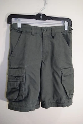 Boy Scout Official Green HEAVY WEIGHT CANVAS Uniform 26x9.5 Shorts BOYS 8 Winter - Image 1 of 4