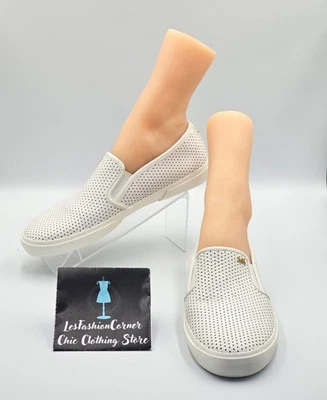 Tênis Michael Kors Feminino Couro Branco Perfurado Keaton Tamanho 9.5 2535 - Imagem 1 de 4