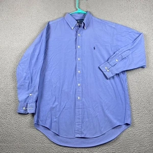 VTG Ralph Lauren Classic Fit Oxford Button Down Shirt Men's 16 32/33 XL Blue - Picture 1 of 9