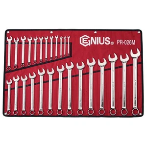 Genius Tools 26 Piece Metric Combination Wrench Set (Mirror Finish) - PR-026M - Picture 1 of 2