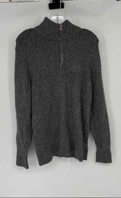 Suéter Pullover Tahari Para Hombres Gris Tejido Cuello Simulado Manga Larga Talla Mediana Foto 1 de 4