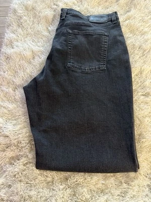 LL Bean Jeans Mens 42 x 30 Black Classic Fit Straight Leg Denim  - Image 1 of 4