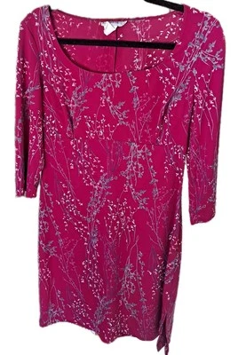 Rampage Dress Y2K Sz 11 Floral Magenta Pink Short Juniors Womens Vintage 90's  - Image 1 of 4