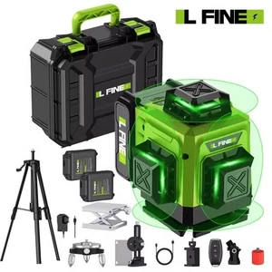 Livella laser autolivellante, laser verde + batteria + caricabatteria+valigetta - Foto 1 di 7