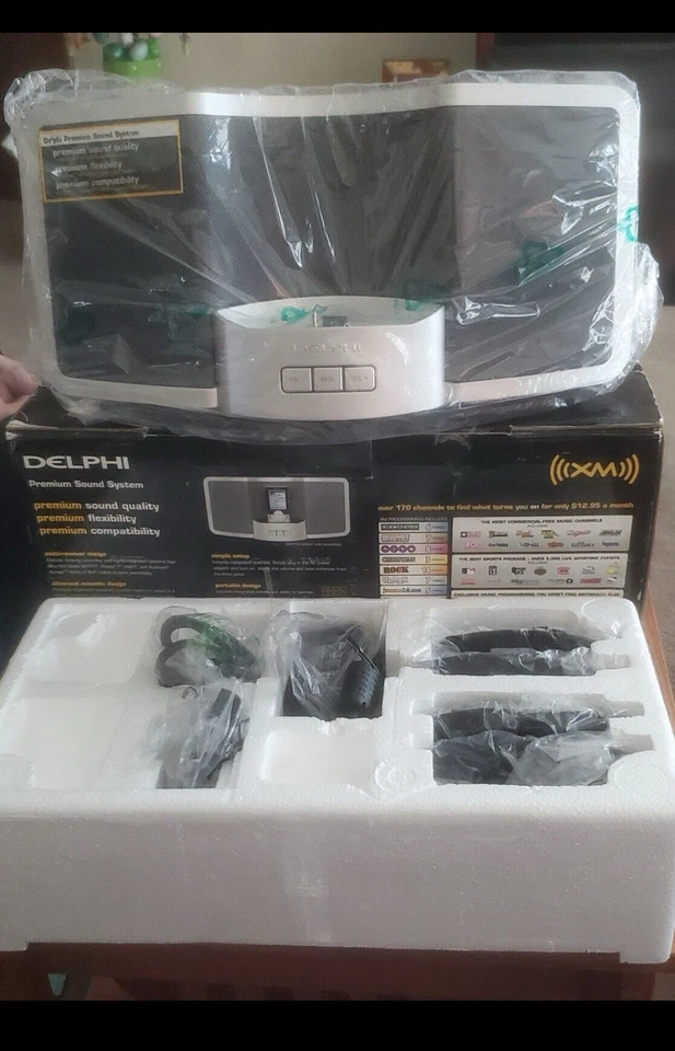 Delphi SA10221 Radio XM Satellite Premium Boombox - CIB & Accesories - Image 1 of 3
