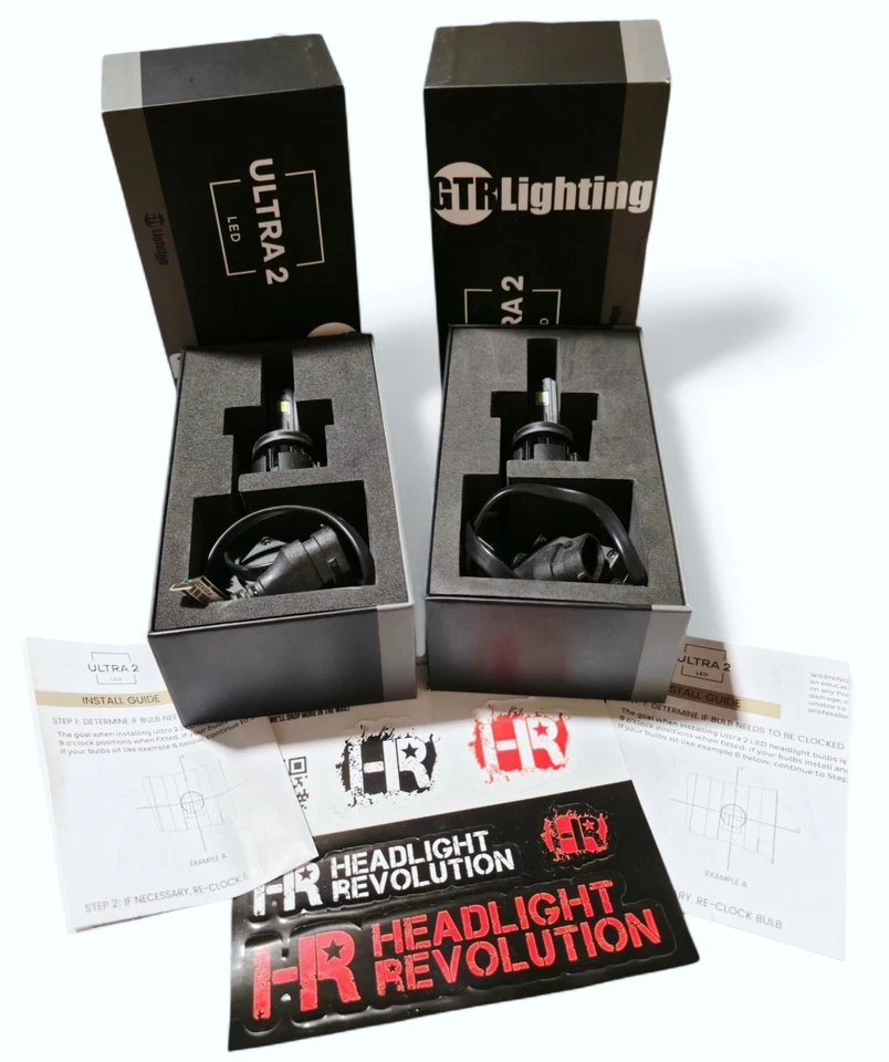 GTR Lighting Ultra 2 LED H11 Bulbs – Pre-Owned w/ Boxes, Manuals & Stickers - Image 1 of 4