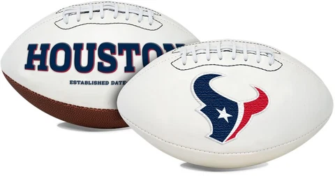 NEW HOUSTON TEXANS NFL SIGNATURE AUTOGRAPH FULL SIZE FOOTBALL Cover
