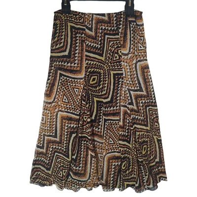 Maxi Falda Forrada Cintura Elástica Multicolor New Directions Mujer Talla 8 P Foto 1 de 4