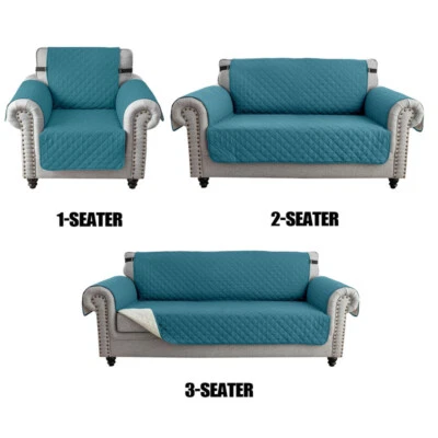 Funda protectora acolchada para sofá de 1/2/3 plazas impermeable para mascotas perros Foto 1 de 4