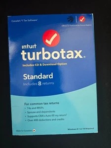 TurboTax Standard Deluxe Premier Business CD/Download Online 2021 Canadaian Tax - Picture 1 of 21