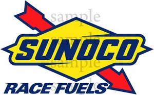 4 INCH SUNOCO RACEING DECAL STICKER - Picture 1 of 1
