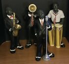 JAZZ ENSEMBLE  Sculpture Figures musician jazz band 14” lot 4 African American