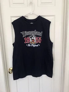 Disneyland 1955 The Original color Blue Mickey Mouse Embroidered T-SHIRT Size L - Picture 1 of 3
